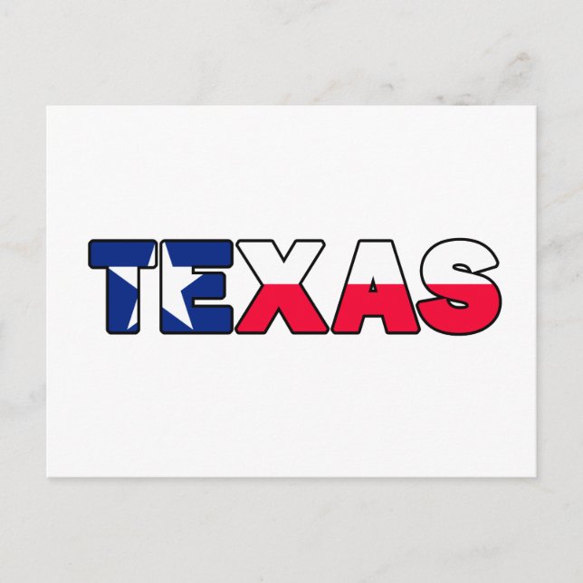 Texas Postkarte (Vorderseite)