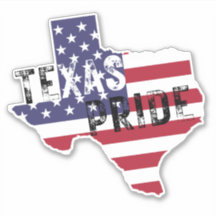 Texas Pride Rustic Tough Text American Flag Staate