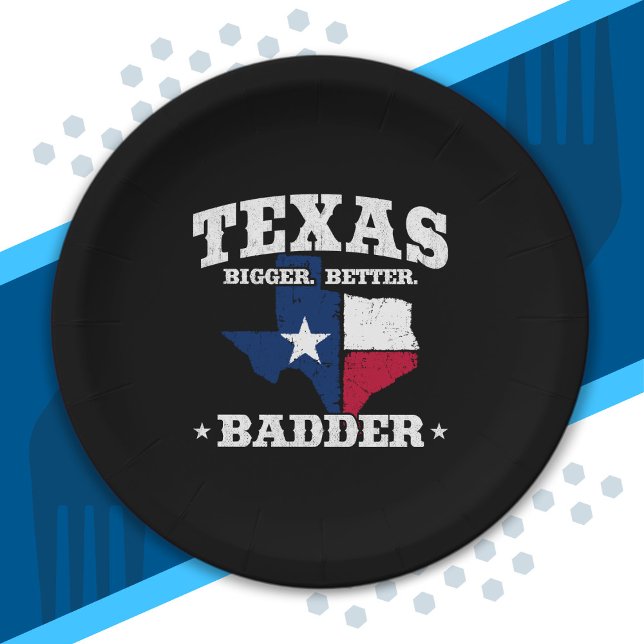 Texas Pride - Stolz Texan - Staatsflagge Texas Pappteller (Von Creator hochgeladen)