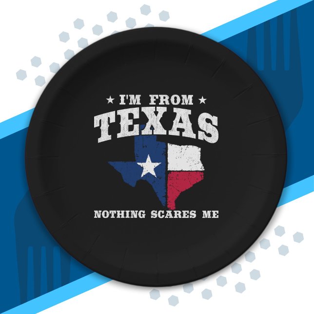 Texas Pride - Texas Meme - Staatenflagge Texas Pappteller (Von Creator hochgeladen)