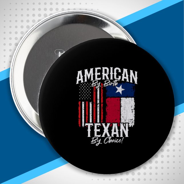Texas Pride - Texas State Flag - American Flag Button (Von Creator hochgeladen)