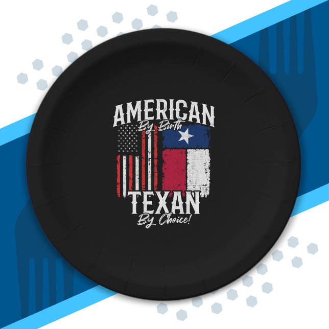 Texas Pride - Texas State Flag - American Flag Pappteller (Von Creator hochgeladen)