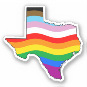 Texas Progress Stolz Aufkleber