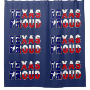 Texas Proud Flag Duschvorhang