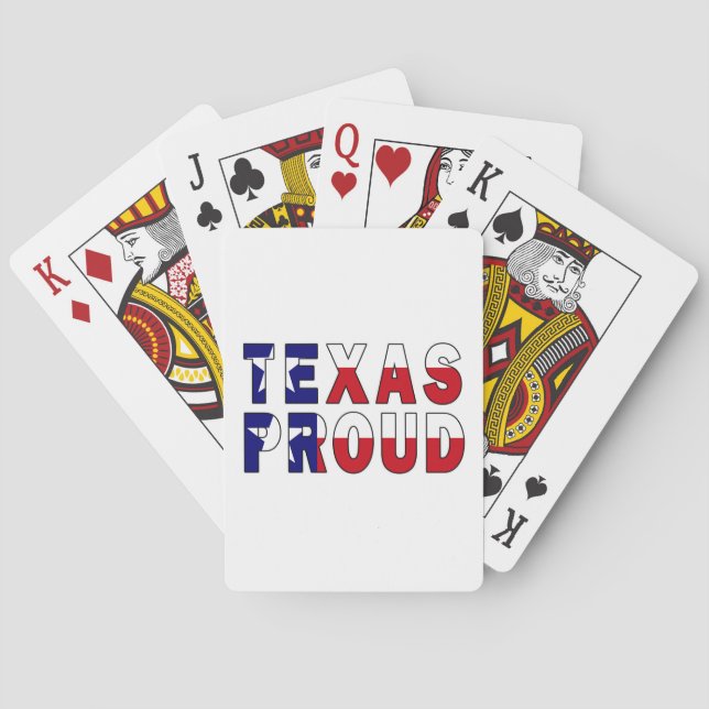 Texas Proud Flag Spielkarten (Rückseite)