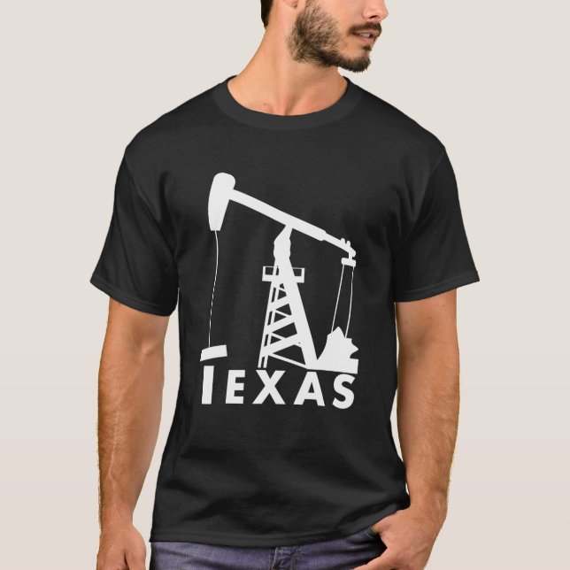 Texas Pumpjack Oil Derrick T T-Shirt (Vorderseite)