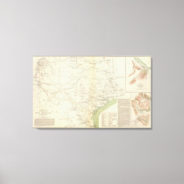 Texas, Punkt NM Leinwanddruck (Vorderseite)