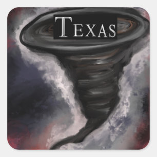 TEXAS QUADRATISCHER AUFKLEBER