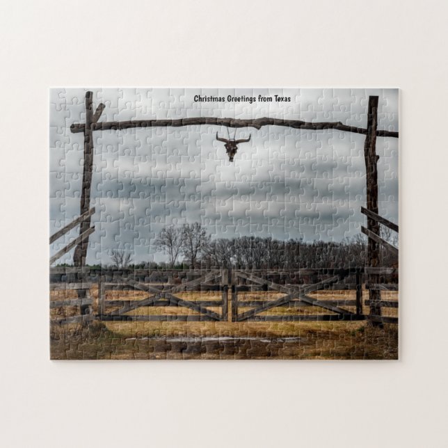 Texas Ranch Szene. Jigsaw Puzzle (Horizontal)