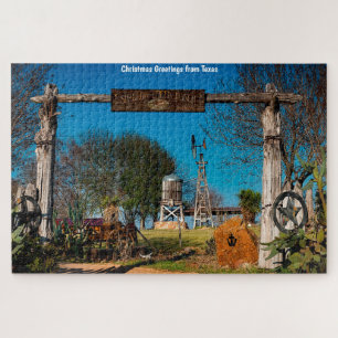 Texas Ranch Szene. Puzzle