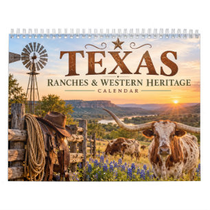 Texas-Ranches & Western-Erbe Kalender