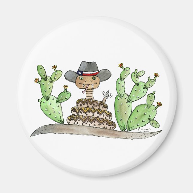 Texas Rattlesnake Magnet (Vorne)