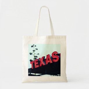 Texas Red Neon Lights USA Tragetasche