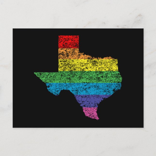 texas Regenbogen Postkarte (Vorderseite)