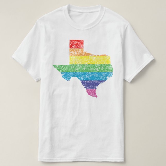 Texas-Regenbogen T-Shirt (Design vorne)
