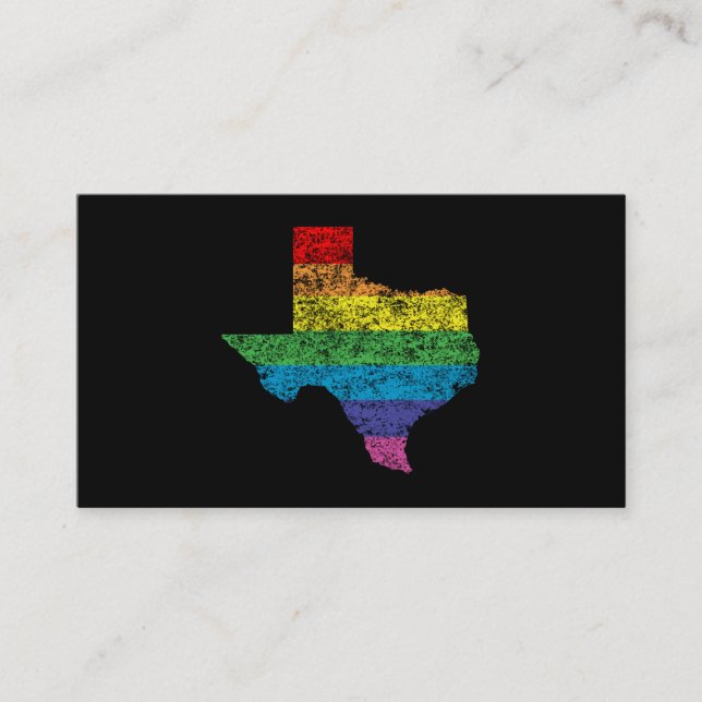 texas Regenbogen Visitenkarte (Vorderseite)