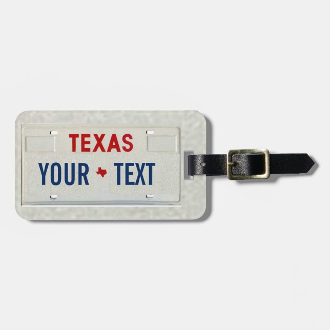 Texas-Reisender Gepäckanhänger (Vorderseite horizontal)