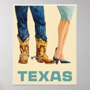 Texas-Reiseplakat Poster