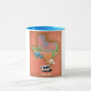 Texas Reiseplakat Tasse