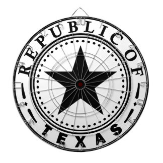 Texas (Republik von Texas-Siegel) Dartscheibe