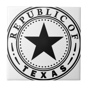 Texas (Republik von Texas-Siegel) Fliese