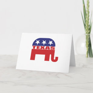 Texas-Republikaner-Elefant Karte