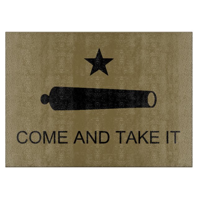 Texas Revolution Flag, texanische Miliz 1835 Cutti Schneidebrett (Vorderseite)