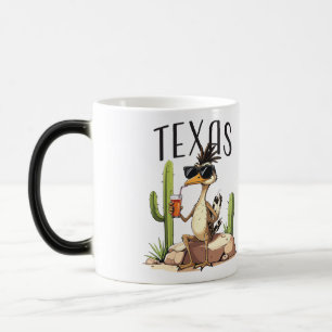 Texas Roadrunner mit einem Getränk Verwandlungstasse
