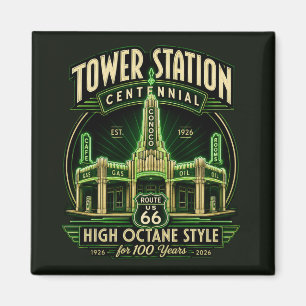 Texas Roadside Centennial Sammlerstück Magnet