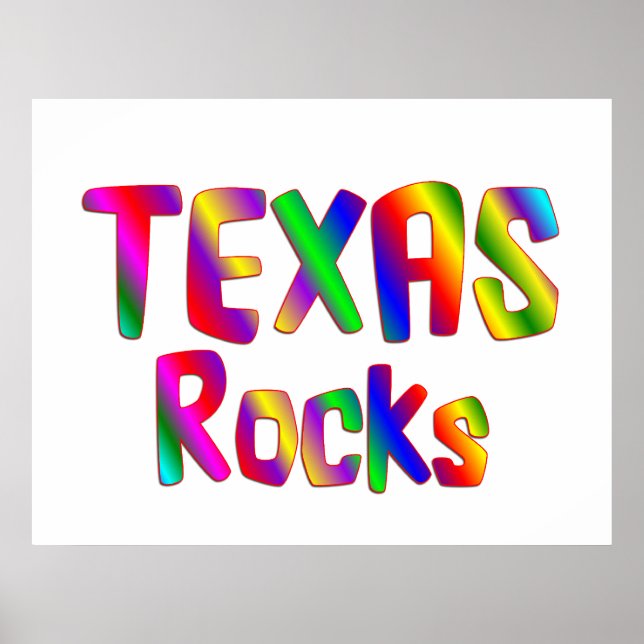 Texas Rocks Poster (Vorne)