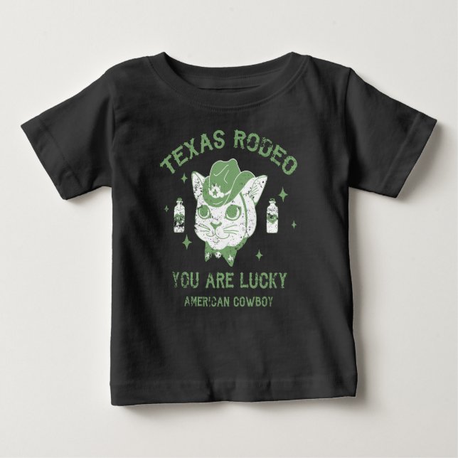 Texas Rodeo, Sie haben Glück, niedlicher T - Shirt (Vorderseite)