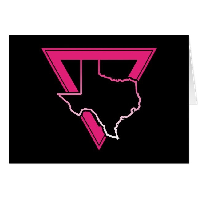 Texas-Rosa-Dreieck (Vorderseite (Horizontal))