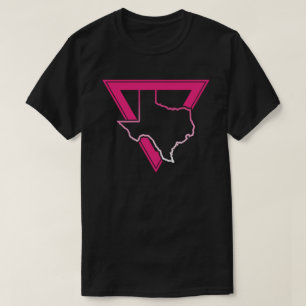 Texas-Rosa-Dreieck T-Shirt