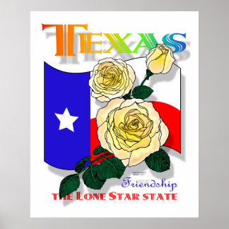 Texas Rose Superposter Poster