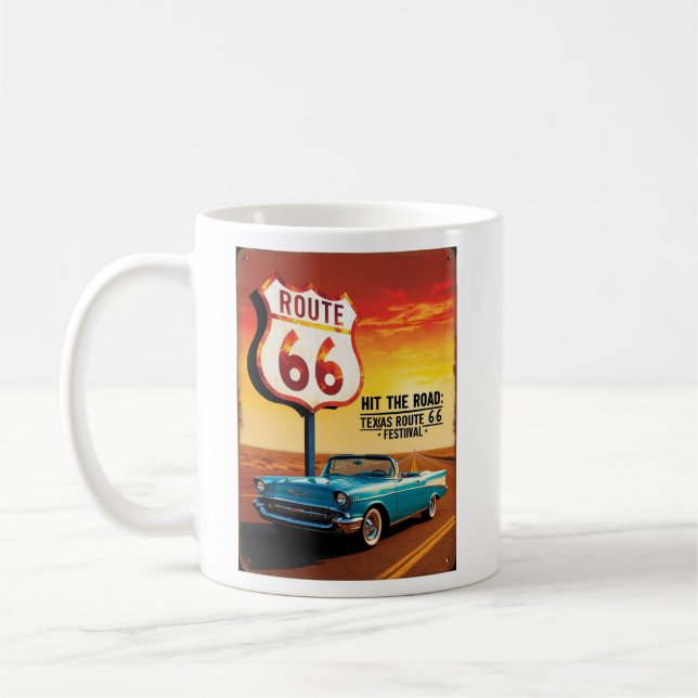 Texas Route 66 Festival Kaffeetasse (Links)