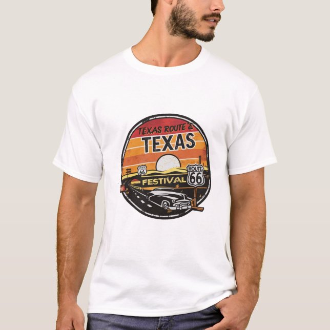 Texas Route 66 Festival Shirt (Vorderseite)