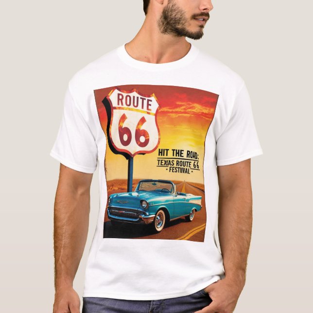 Texas Route 66 Festival T-Shirt (Vorderseite)