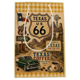 Texas Route 66 Lone Star Geschenkstraße Mittlere Geschenktüte
