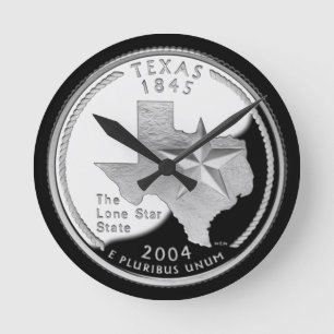 Texas Runde Wanduhr