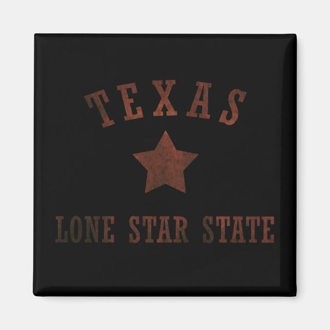 texas rustikales WildWestern-Muster Magnet (Vorne)