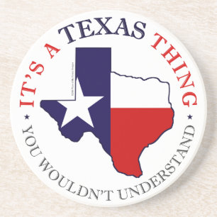 Texas-Sache Getränkeuntersetzer