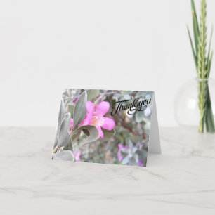 Texas-Salbei-Blume - Leere Dankeskarte