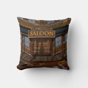 Texas Saloon Bar Urlaubsposter Kissen