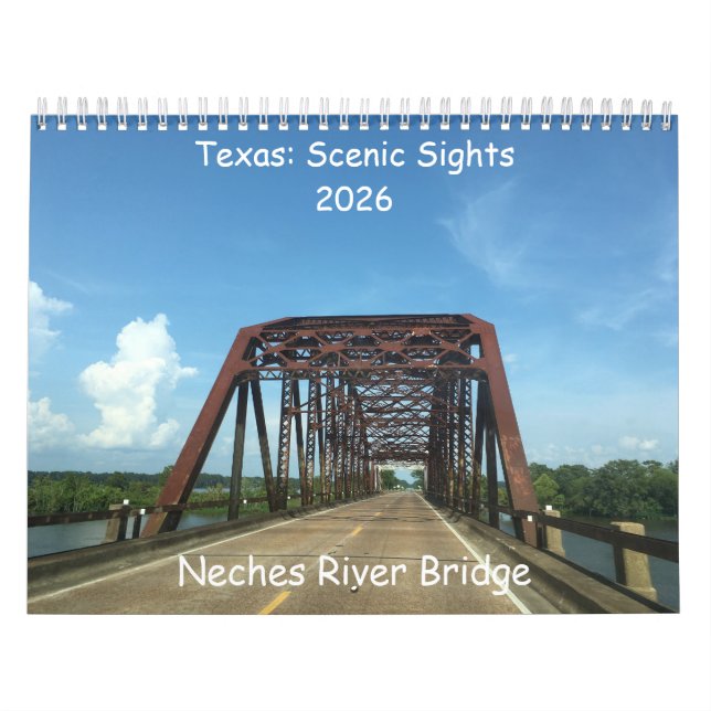 Texas: Scenic Sights Calendar Kalender (Titelbild)