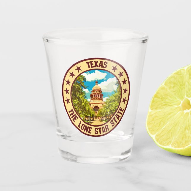 Texas Schnapsglas (Vorderseite)
