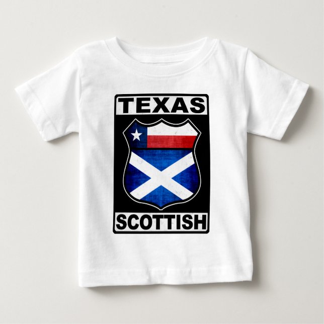 Texas Scottish American Baby T-shirt (Vorderseite)
