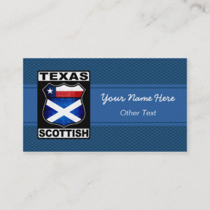 Texas Scottish American Custom Business Cards Visitenkarte