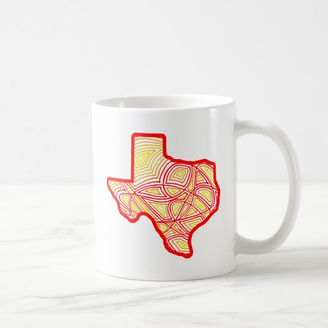Texas Scribbleprint Kaffeetasse (Rechts)