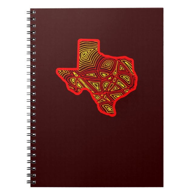 Texas Scribbleprint Notizblock (Vorderseite)