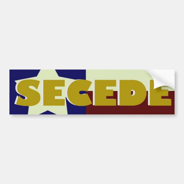 Texas SECEDE Autoaufkleber (Vorne)